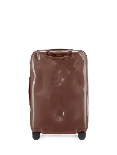 Crash Baggage Medium Icon Dented-effect Suitcase In Brown