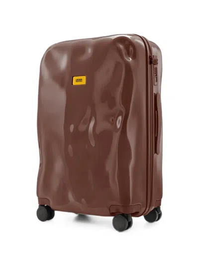 Crash Baggage Medium Icon Dented-effect Suitcase In Brown