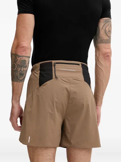 X-bionic Ripstop Elasticated Shorts In Brown