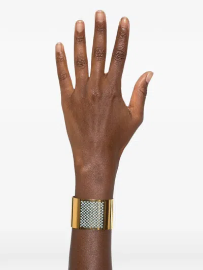 L'eight Studio Beaded Cuff Bracelet In Gold