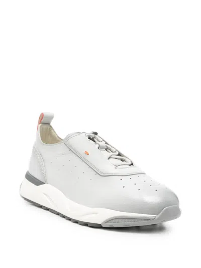 Santoni Perforated Sneakers In Multi