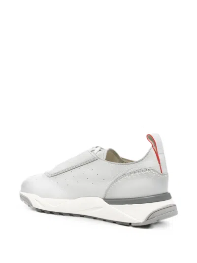Santoni Perforated Sneakers In Multi