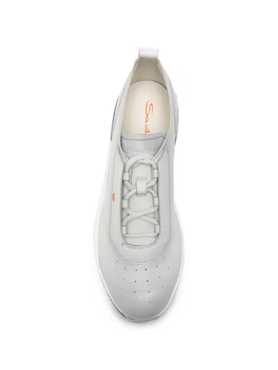 Santoni Perforated Sneakers In Multi