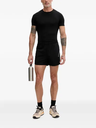 LOGO-PRINT ELASTICATED SHORTS
