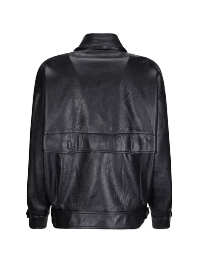 Source Unknown Vitellino Double-breasted Jacket In Black