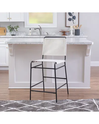 Linon Wade Counter Stool In White