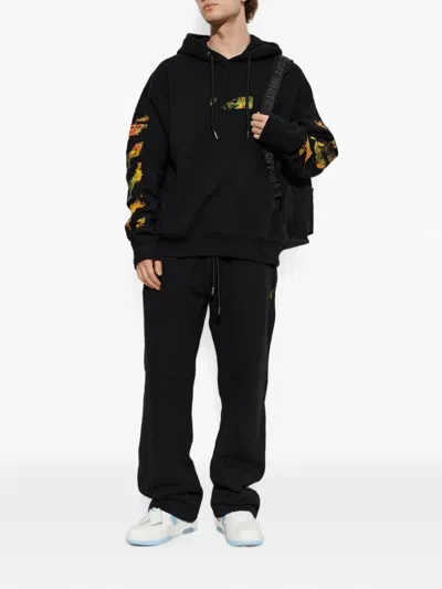 Off-white Drawstring Athletic Pants In Black