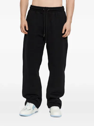 Off-white Drawstring Athletic Pants In Black