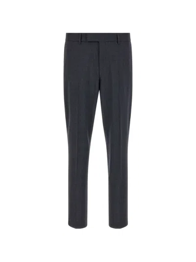 Hugo Boss Micro-texture Single-breasted Suit In Blue