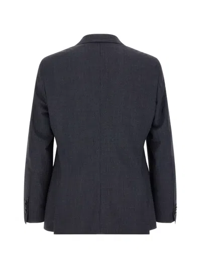 Hugo Boss Micro-texture Single-breasted Suit In Blue