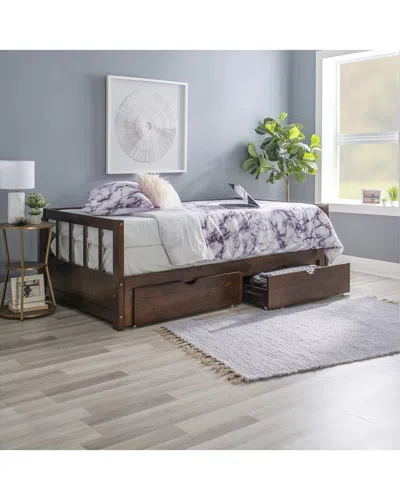 Linon Hope Daybed In Brown