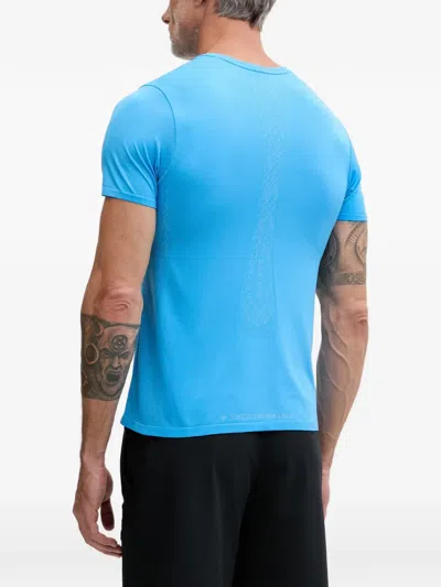 X-bionic Xceed Logo-print Short-sleeve T-shirt In Blue