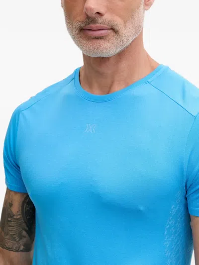 X-bionic Xceed Logo-print Short-sleeve T-shirt In Blue