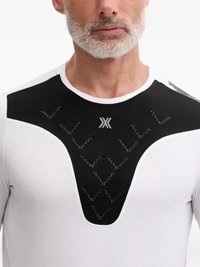 X-bionic Logo-print Panelled T-shirt In White