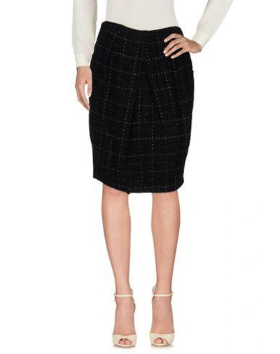 Shop Antonio Marras Knee Length Skirt In Black