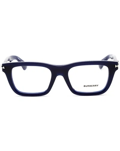 Burberry Men's Blue Rectangular Eyeglass Frames 0be2419 In Blue