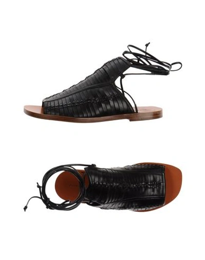 Shop Daniele Michetti Sandals In Black