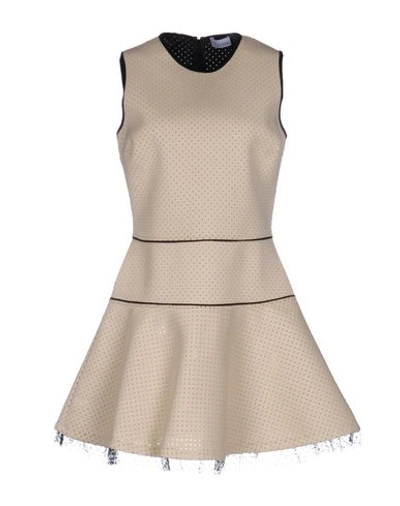 Red Valentino Short Dress In Beige