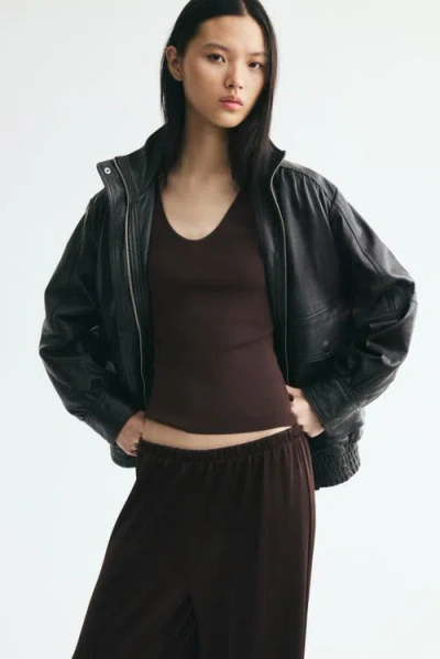 H&m Jersey Pull-on Pants In Black