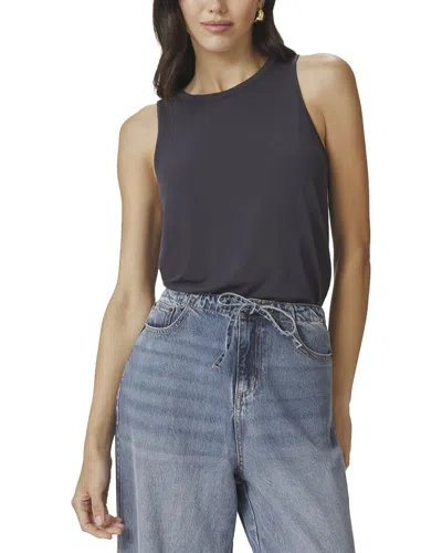 Splendid Bamboo Blend High Neck Tank Top In Lead In Gray