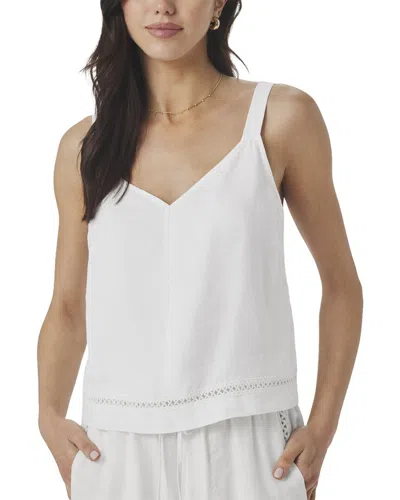 Splendid Stella Linen Tank In White