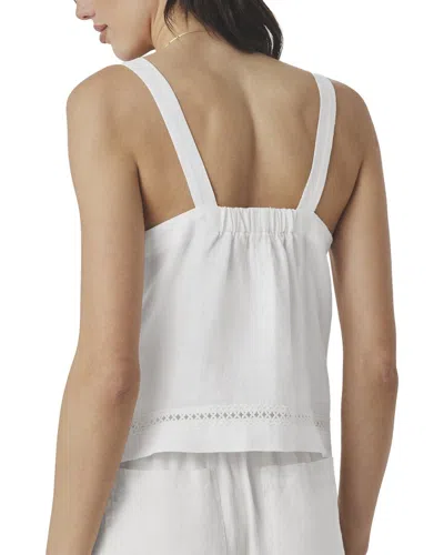 Splendid Stella Linen Tank In White