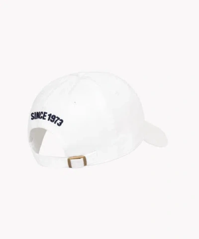 Boast Leaf Dad Hat In White