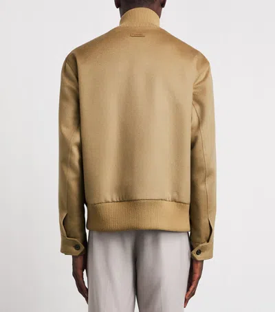 Lardini Beige Wool Oves Aries Full-length Jacket In Neutral