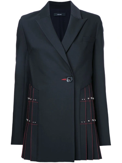 Ellery Blazer Mit Roter Paspelierung In Black