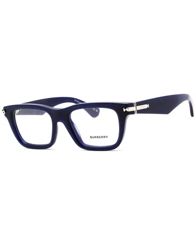 Burberry Men's Blue Rectangular Eyeglass Frames 0be2419 In Blue