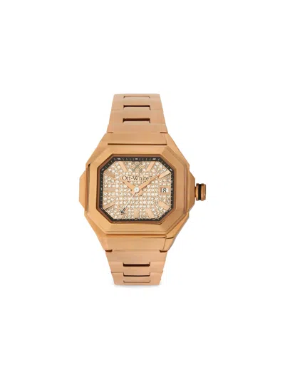 Off-white Shift Watch In Rose Gold
