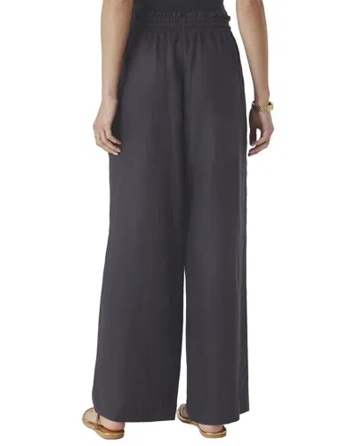 Splendid Stella Paperbag Linen Wide Leg Pants In Orange