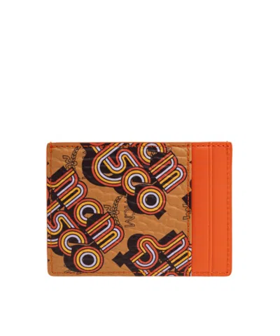 Mcm Printed Card Holder In Multi-color