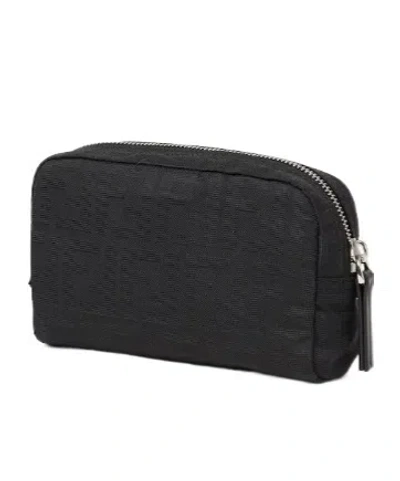 Fendi Medium-sized Vanity Case With Central Zippered Compartment In Black