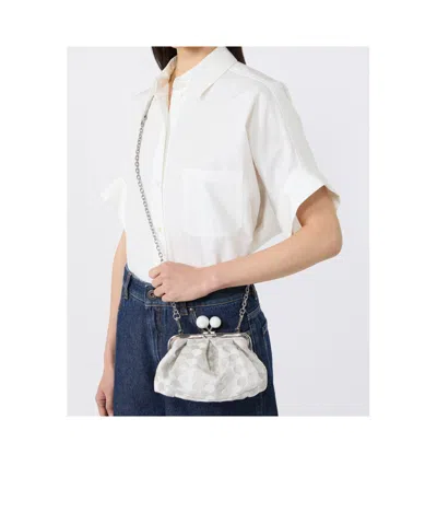 Weekend Max Mara Pasticcino Small Shoulder Bag In White
