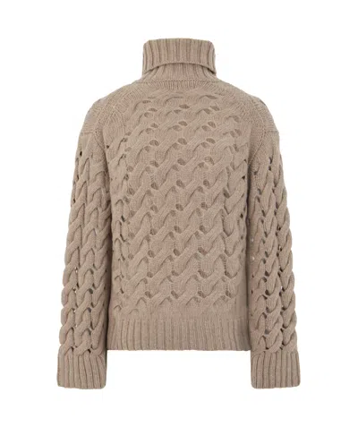 P.a.r.o.s.h Turtleneck Sweater In Brown