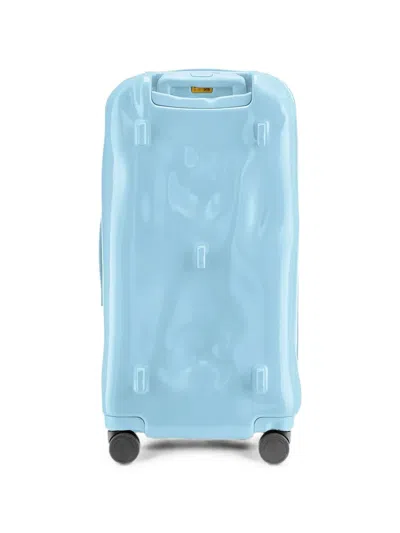 Crash Baggage Medium Trunk Dented-effect Suitcase In Blue