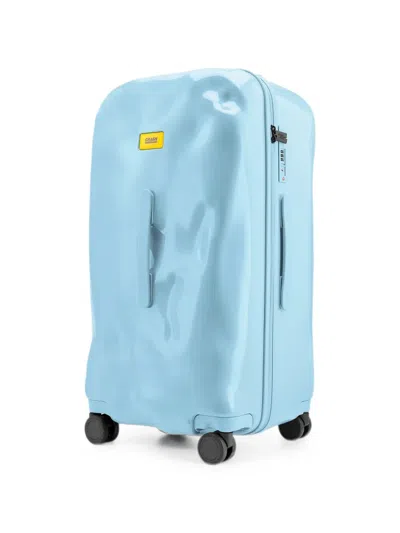 Crash Baggage Medium Trunk Dented-effect Suitcase In Blue