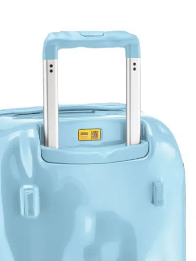 Crash Baggage Medium Trunk Dented-effect Suitcase In Blue
