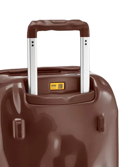 Crash Baggage Medium Trunk Dented-effect Four-wheel Suitcase In Brown