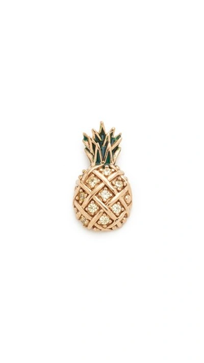 Marc Jacobs Embellished Pineapple Stud Earring In Topaz Multi