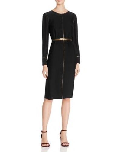 Shop Elizabeth And James Annabelle Piped Dress In Black
