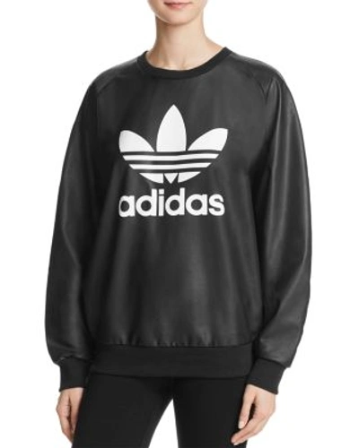 Adidas Originals Trefoil Sweatshirt In Black