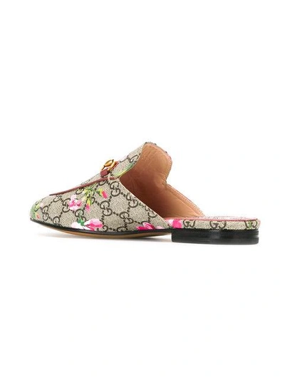 Shop Gucci Princetown Blooms Print Mules