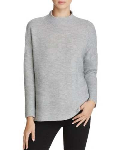 Knot Sisters Scotland Mock Neck Sweater In Heather Grey