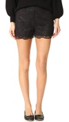 CUPCAKES AND CASHMERE ESTELLE SCALLOPED EDGE LACE SHORTS