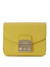FURLA Furla Metropolis Mini Mustard Colored Leather Shoulder Bag,869428SENAPEB