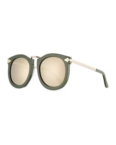 Karen Walker 'super Lunar - Arrowed By Karen' 52mm Sunglasses In Brown