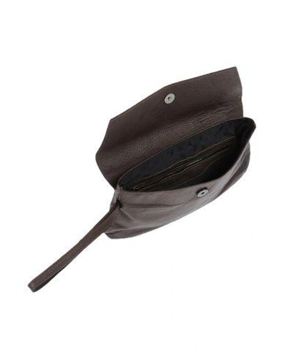 Shop Karl Lagerfeld Handbag In Dark Brown