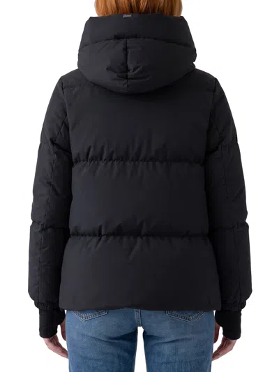 Herno Quilted Polyester Microfiber Jacket With Zip In Blue